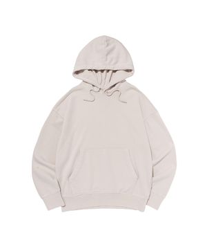 BECANVAS PIGMENT DYDE OVERFIT HOOD (SAND BEIGE)