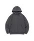 BECANVAS PIGMENT DYDE OVERFIT HOOD (CHARCOAL)