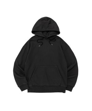 BECANVAS PIGMENT DYDE OVERFIT HOOD (BLACK)