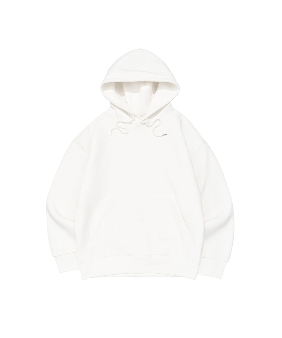 비캔버스(BECANVAS) BECANVAS  FLEECE OVERFIT HOOD (WHITE)