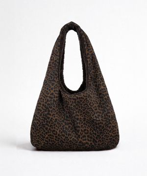BOUCLE REVERSIBLE SHOULDER BAG_BROWN
