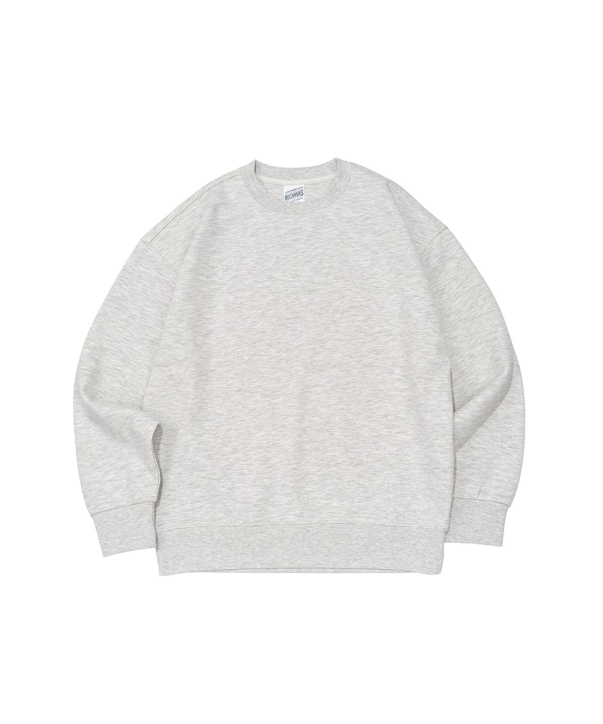 비캔버스(BECANVAS) BECANVAS SPECIAL INTERLOCK OVERFIT MTM (LIGHT MELANGE)