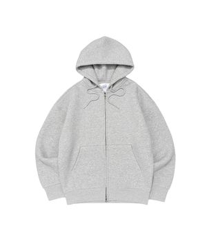 BECANVAS  FLEECE OVERFIT HOOD ZIP-UP (MELANGE)