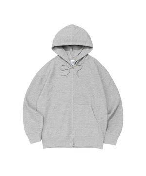 BECANVAS SPECIAL INTERLOCK OVERFIT HOOD ZIP-UP (MELANGE)