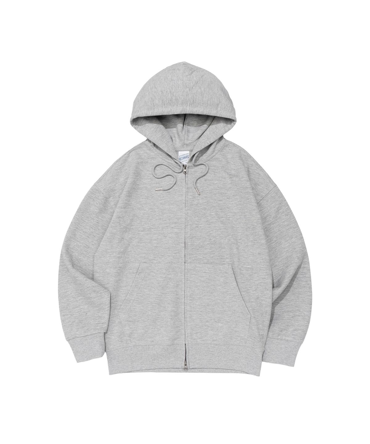 비캔버스(BECANVAS) BECANVAS SPECIAL INTERLOCK OVERFIT HOOD ZIP-UP (MELANGE)