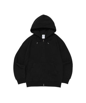 BECANVAS SPECIAL INTERLOCK OVERFIT HOOD ZIP-UP (BLACK)