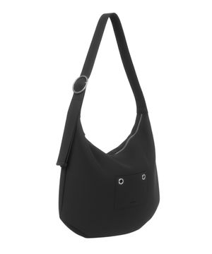 RING BUCKLE SHOULDER BIG BAG_BLACK