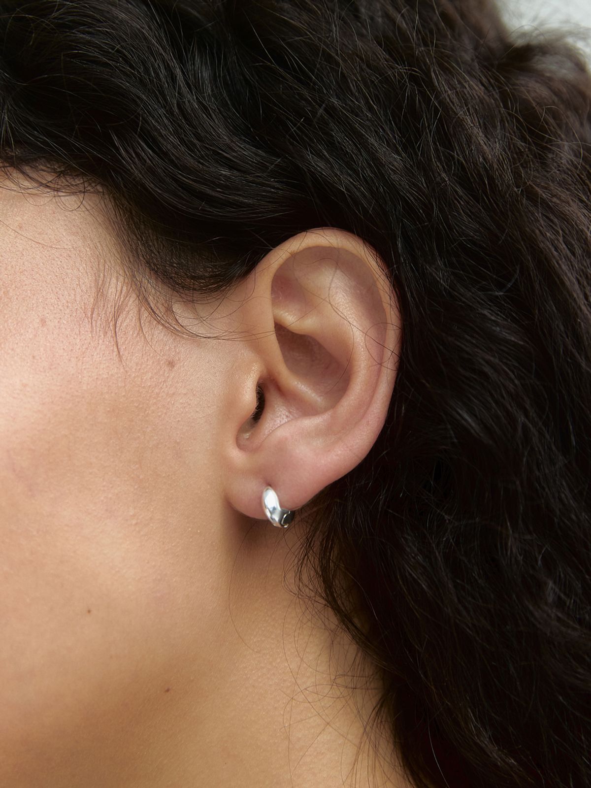 미메시(MIMESI) [925 silver] Mini One Touch Earring (2color)