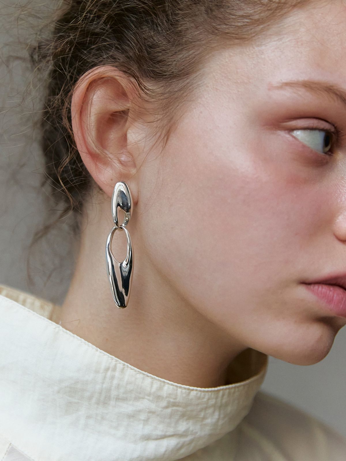 미메시(MIMESI) [925 silver] Nadia Bold Earring