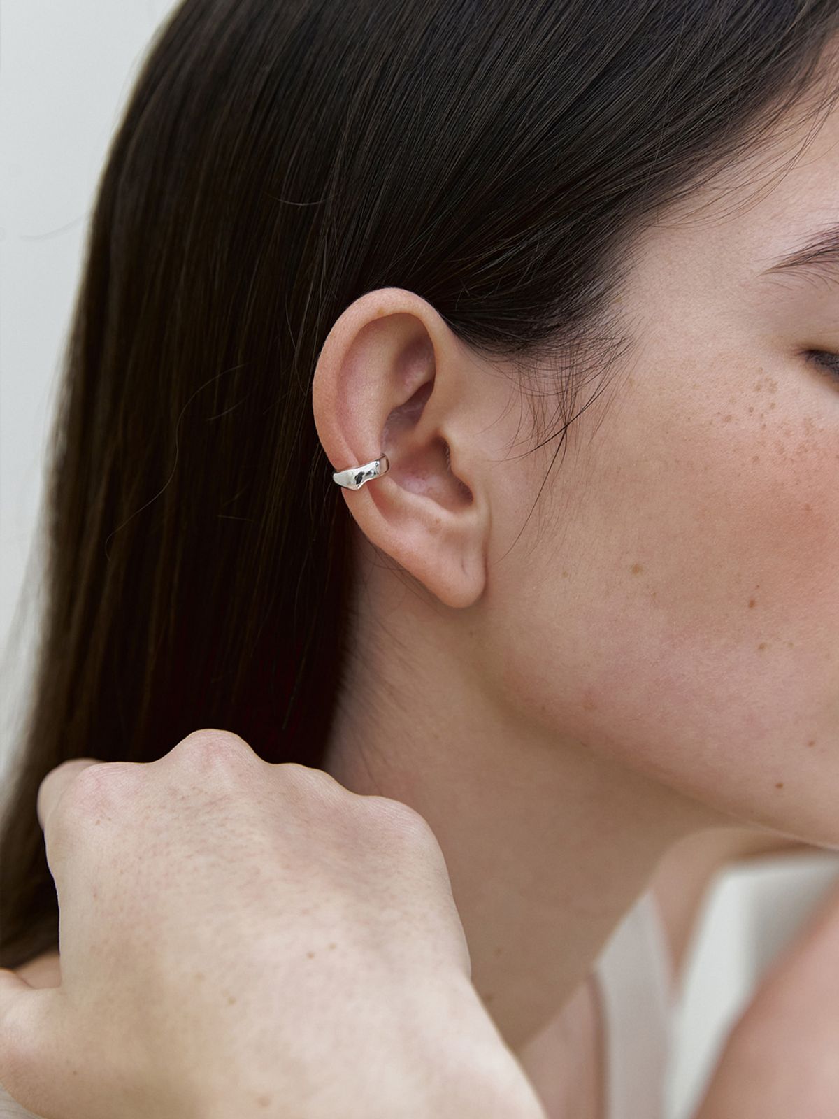 미메시(MIMESI) [925 silver] Flow Earcuff