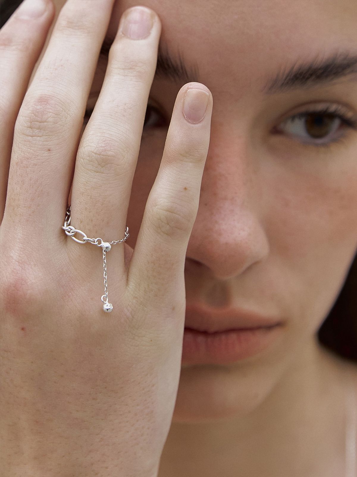 미메시(MIMESI) [925 silver] Bold Chain Ring