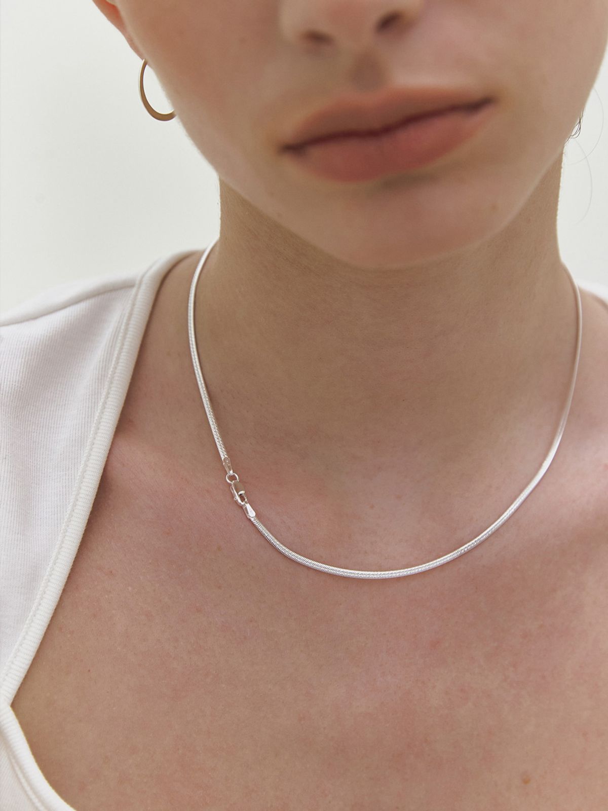 미메시(MIMESI) [925 silver] Silky Chain Necklace
