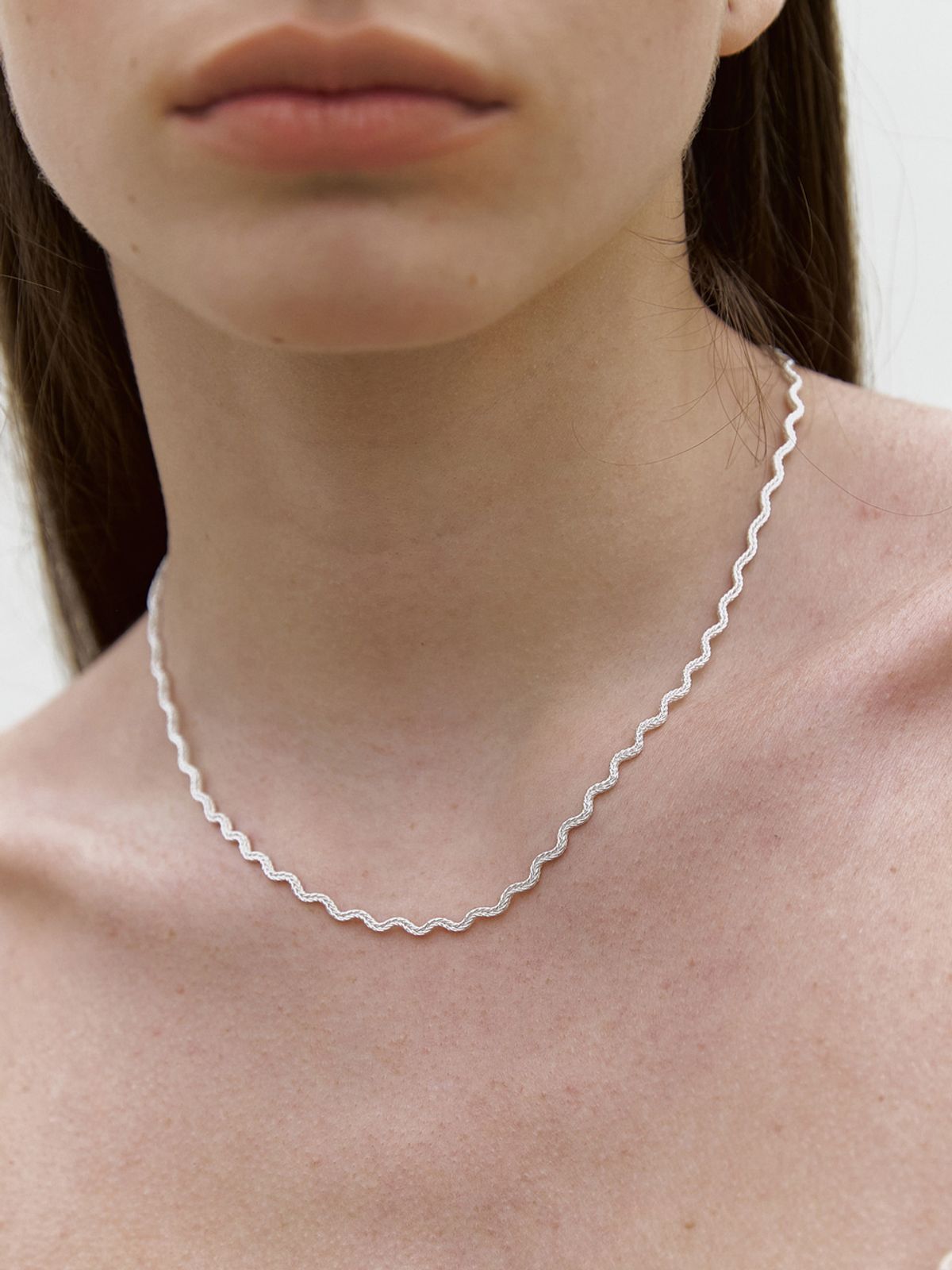 미메시(MIMESI) [925 silver] Wavy Necklace