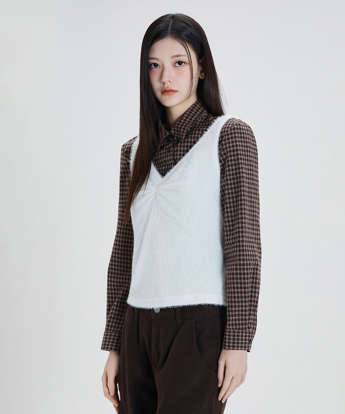 미쏘(MIXXO) 플러피 꼬임 뷔스티에_MIWBNG109G