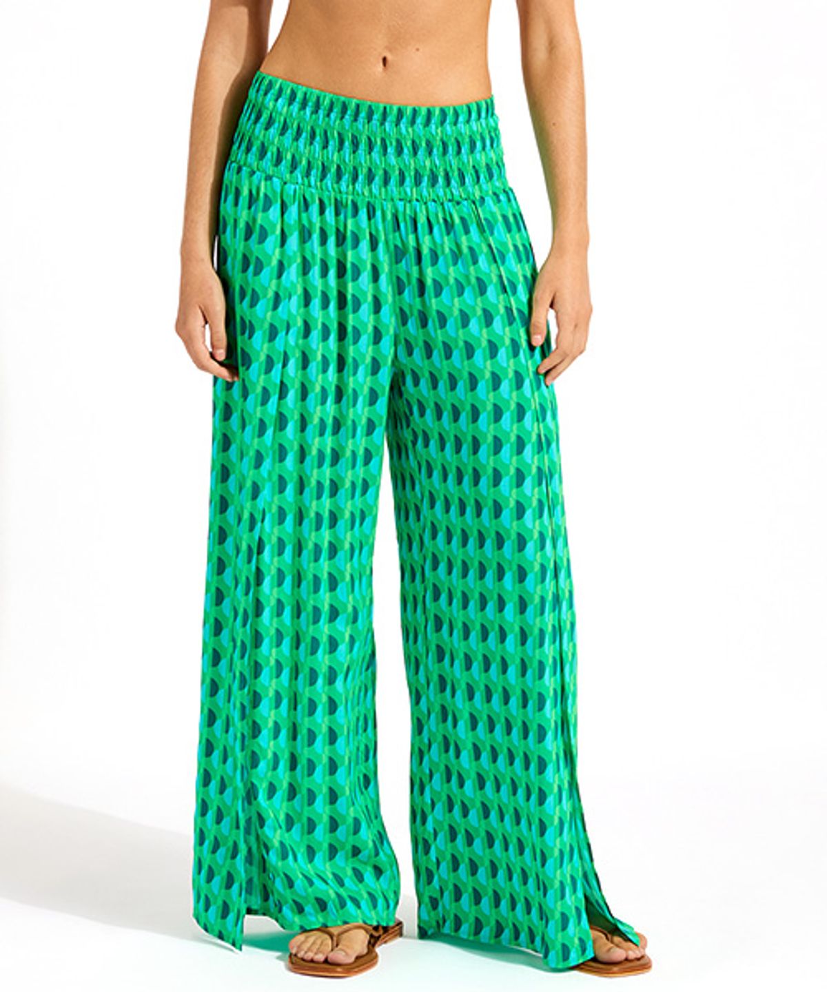 씨폴리(SEAFOLLY) SORRENTO SHIRRING 랩 팬츠 (55573-PA)