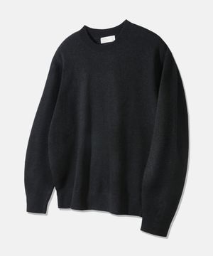 울 라운드 데일리 니트 BK8944_블랙