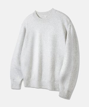 울 라운드 데일리 니트 BK8944_페일그레이