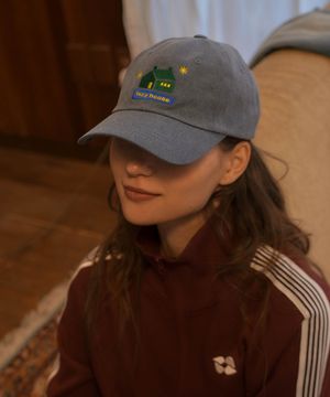 레이지 하우스 볼캡 데님 블루