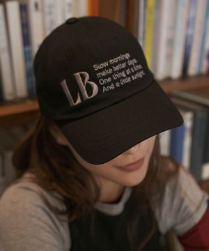 슬로우 모닝 볼캡 블랙