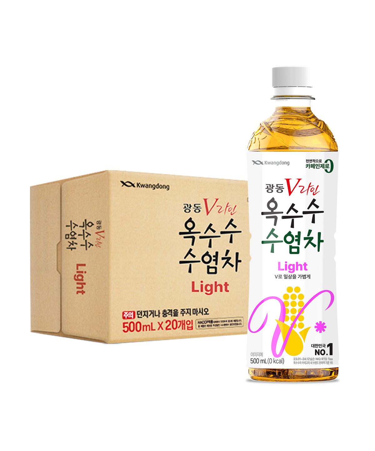 광동제약(KWANGDONG) 광동 옥수수수염차 라이트 500ml 20입