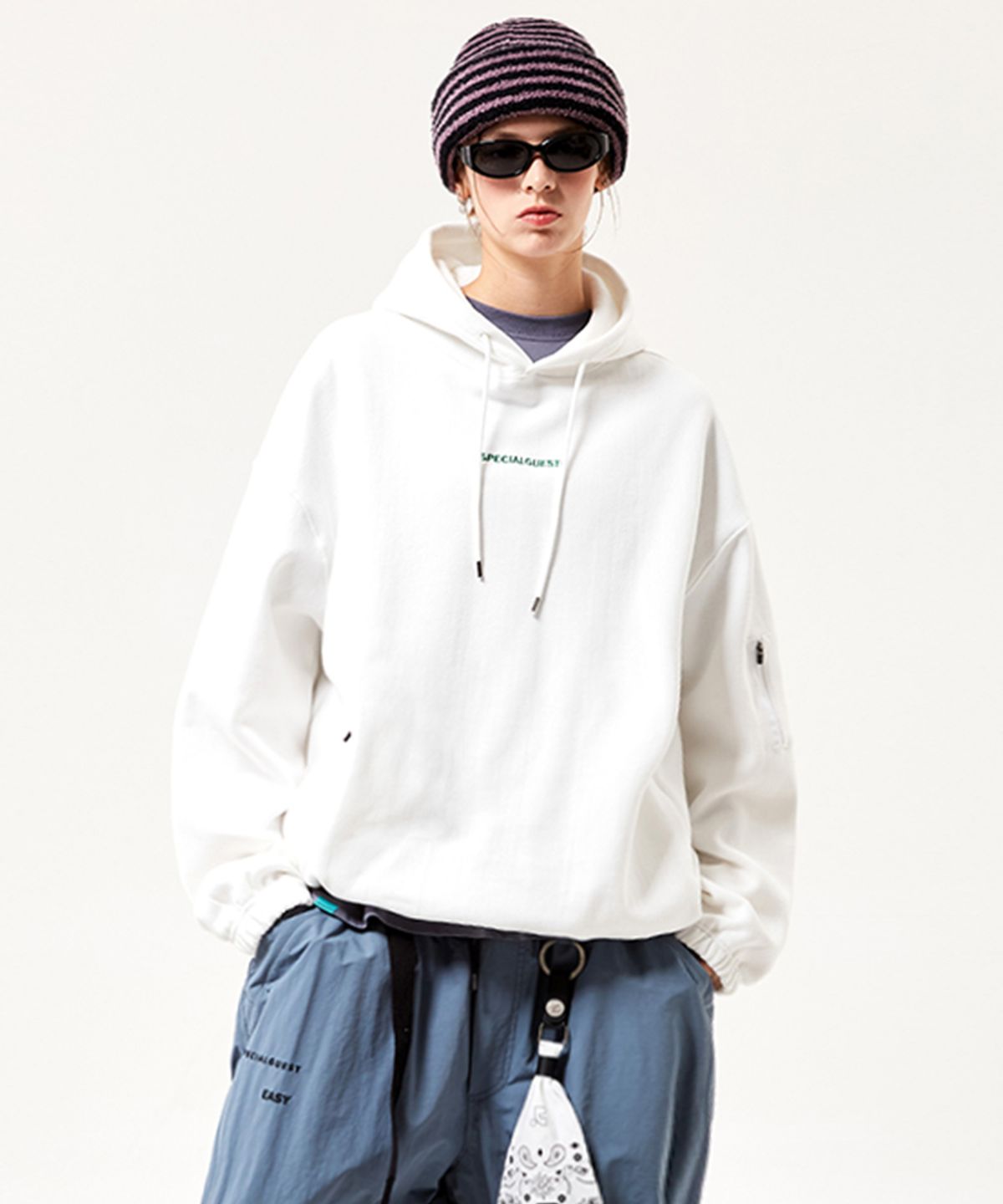 스페셜게스트(SPECIAL GUEST) V2 ADJUST HOODIE N (White)