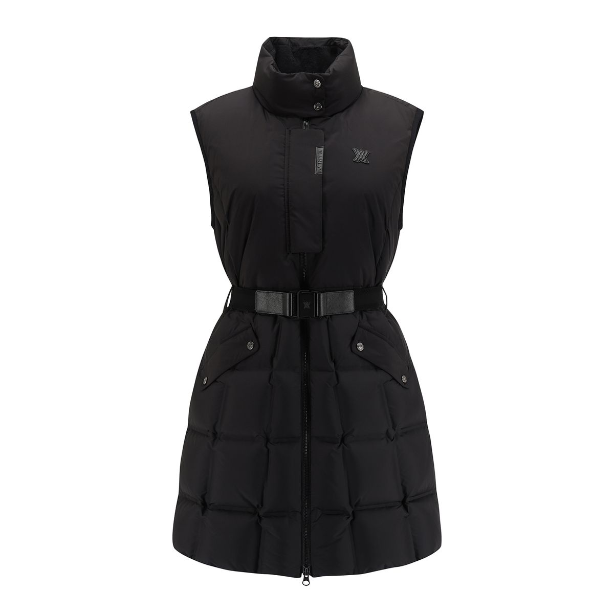 어뉴골프(ANEW GOLF) WOMEN LONG DOWN VEST_BK