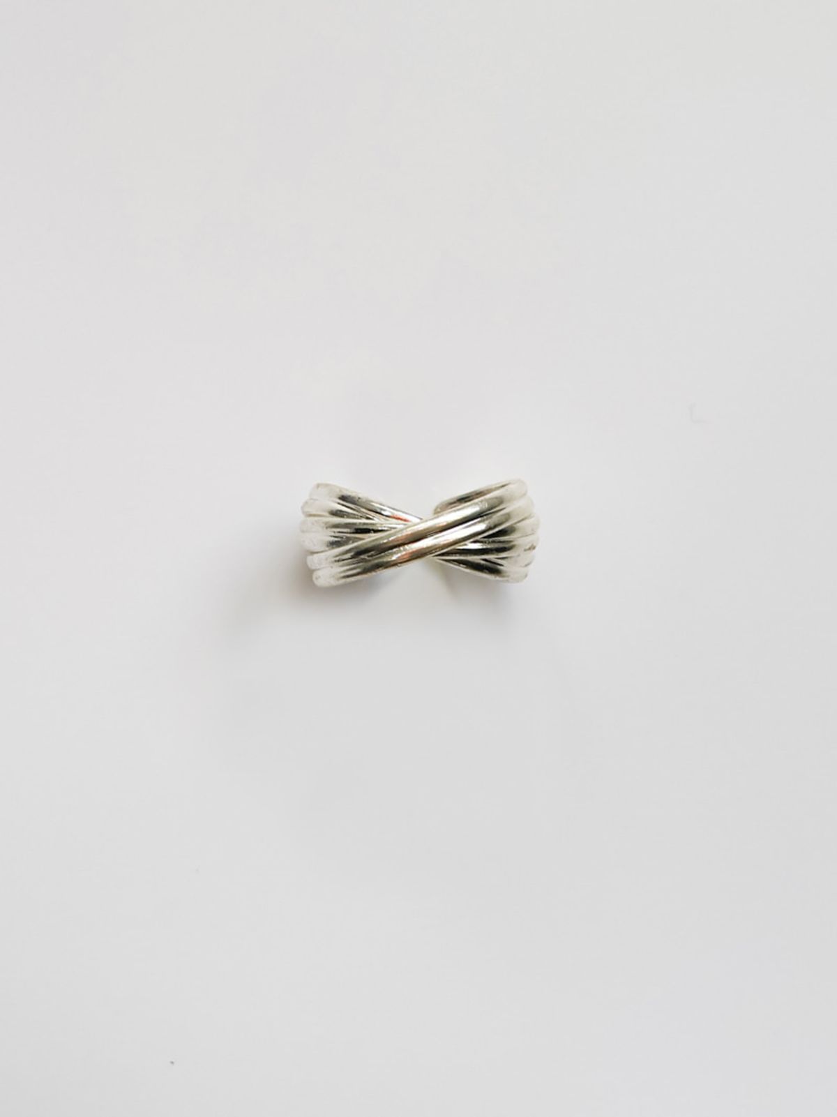 소수(SOSOO) Pleats Knot Open Ring