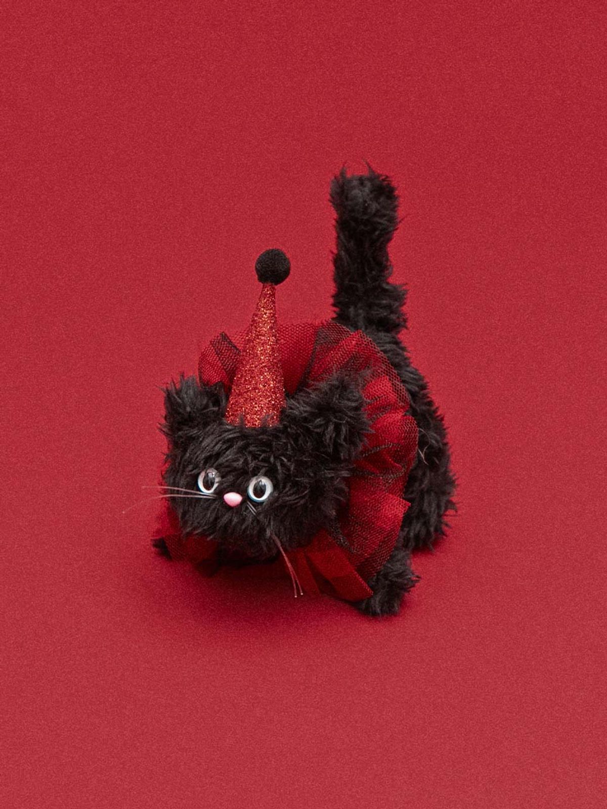 로라로라(ROLAROLA) ROLA CAT FRIENDS KEYRING BLACK(PARTY HAT EDITION)