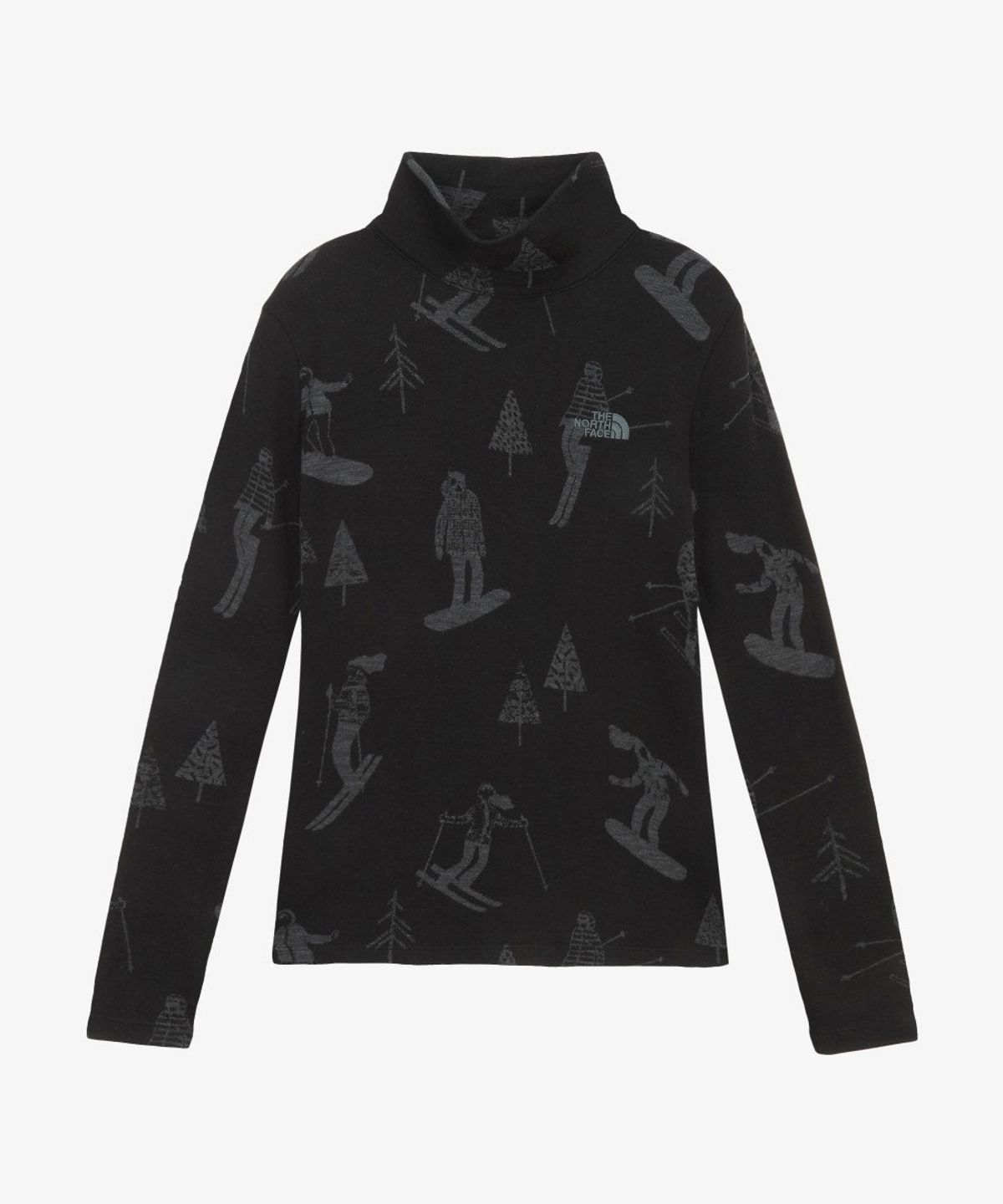 노스페이스(THE NORTH FACE) NT7AR89A 여성 베일 터틀 넥 BLACK