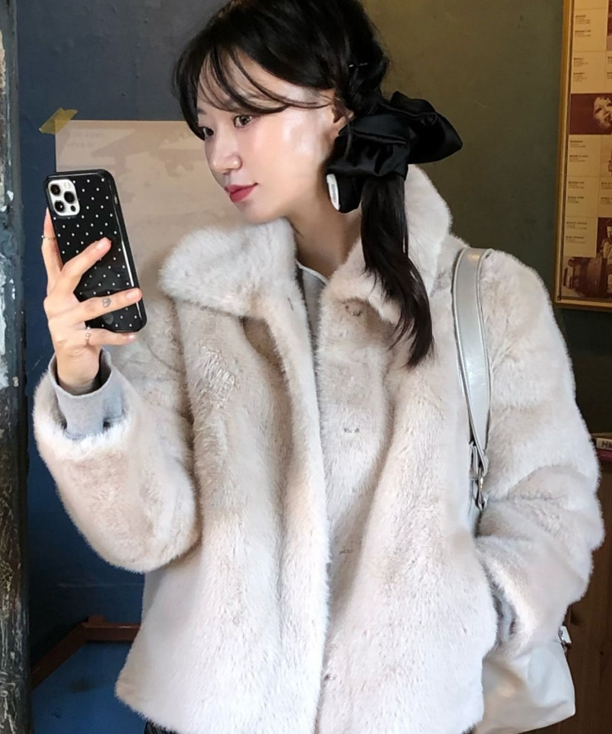 마인드브릿지 우먼(MIND BRIDGE WOMEN) [ON][W]카라넥 퍼 자켓