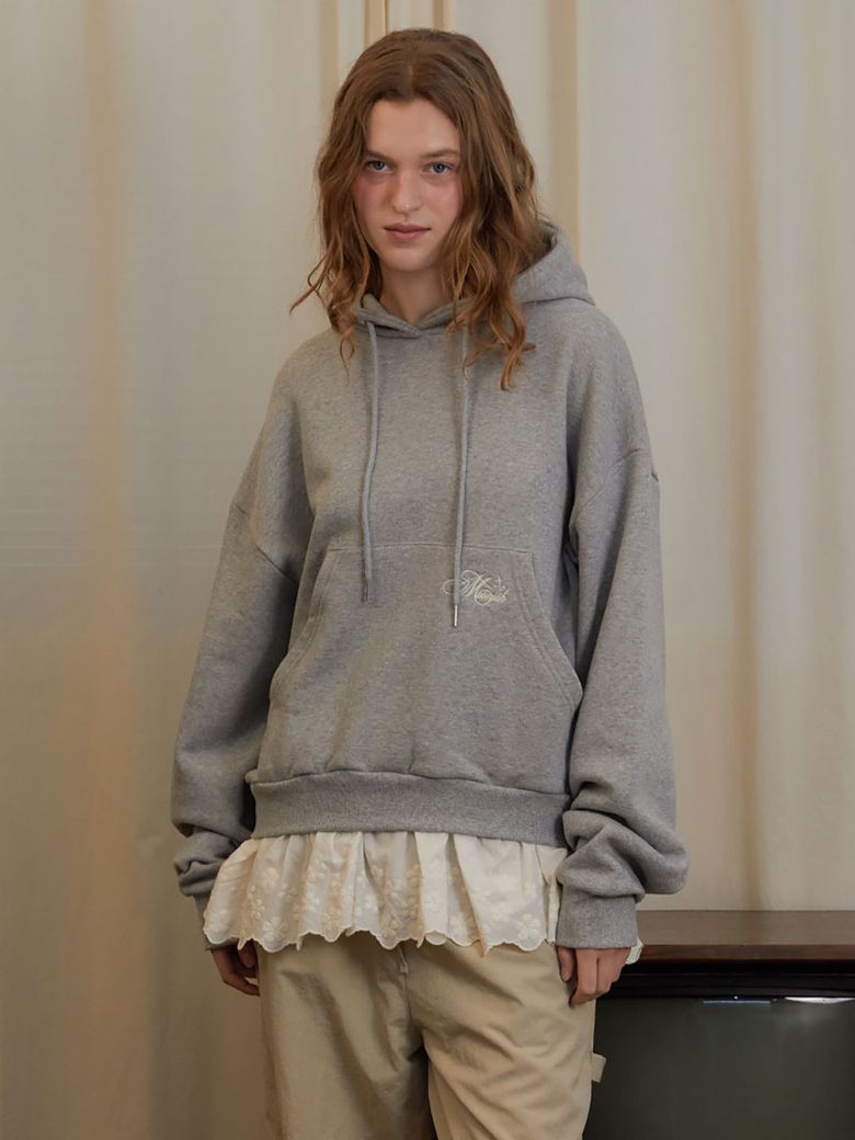 Fairy lace hoodie (Melange gray)