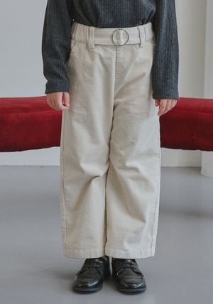 BZ62PT01IV 아이보리 코듀로이 와이드 팬츠