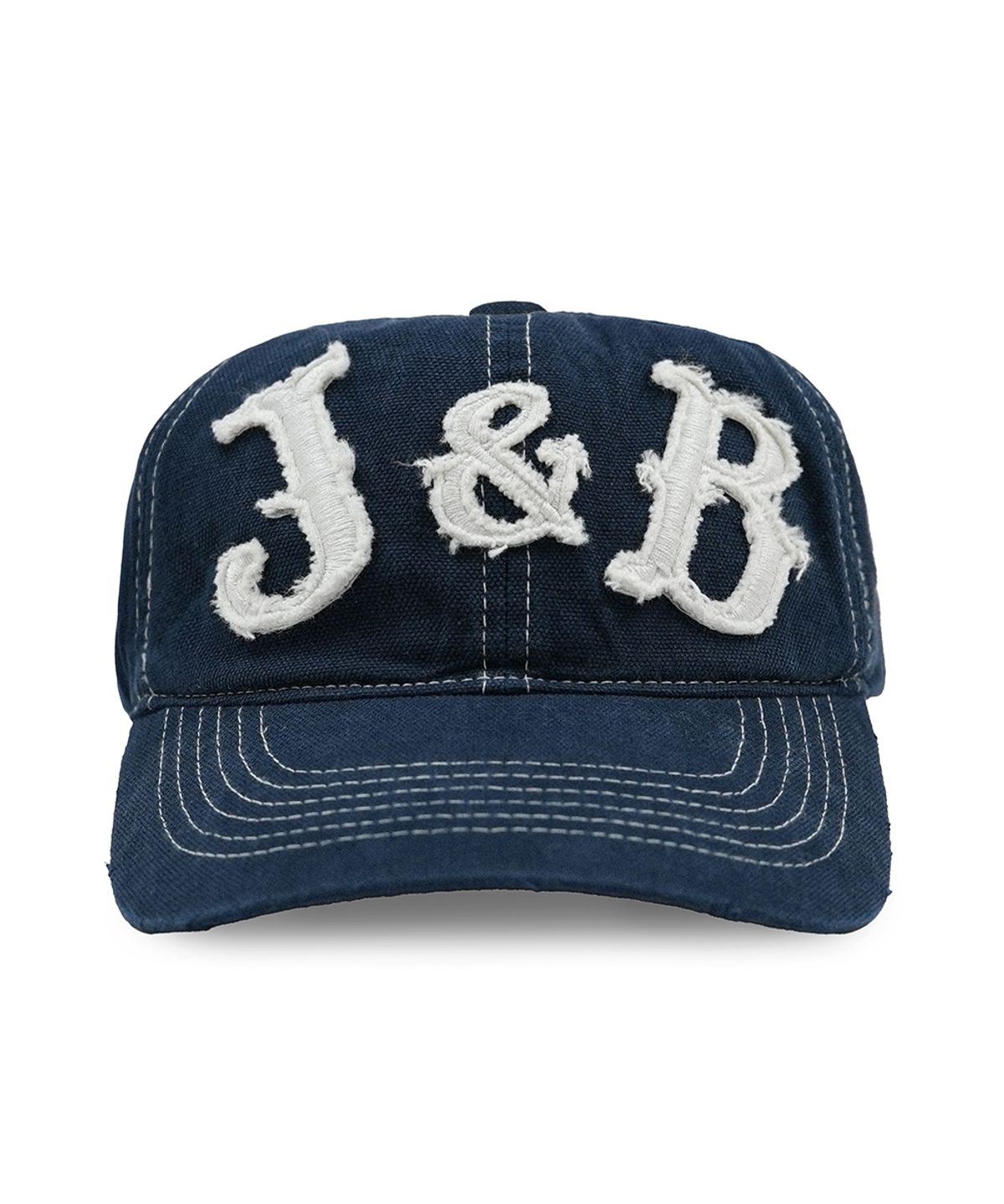 재즈앤바(JAZZ&BAR) 6P Distressed Applique J&B Cap (Vintage Navy)