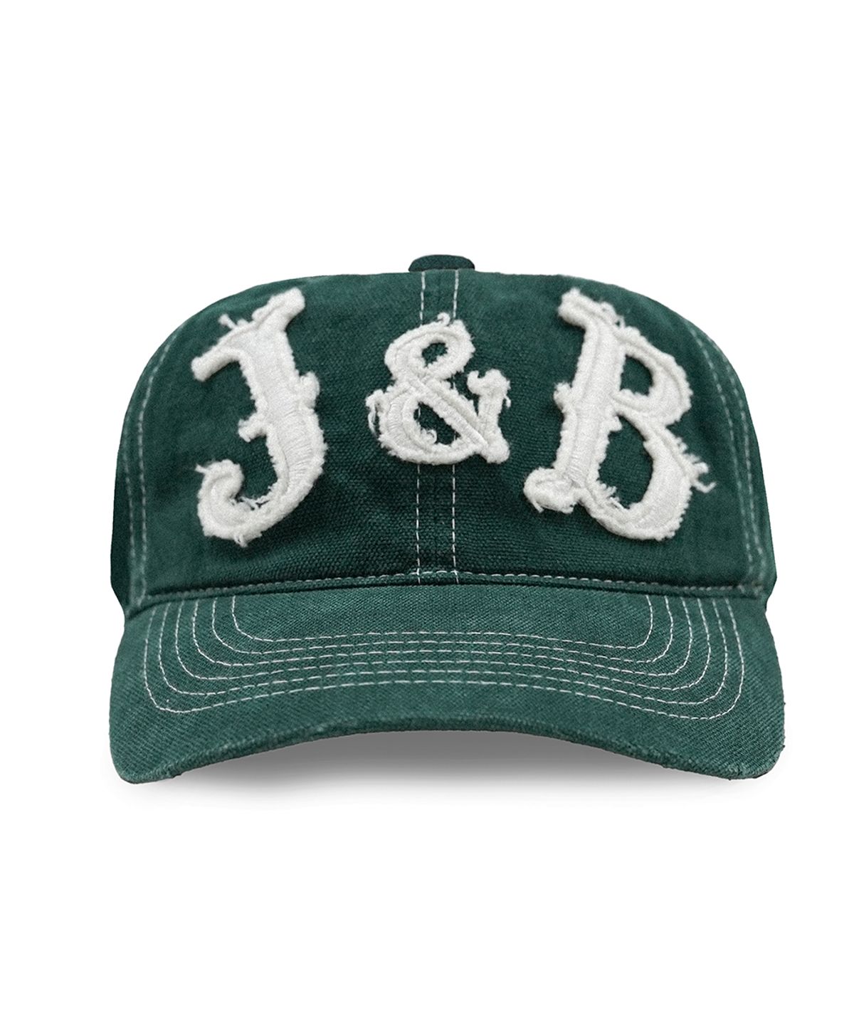 재즈앤바(JAZZ&BAR) 6P Distressed Applique J&B Cap (Vintage Green)