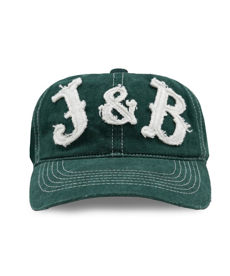 6P Distressed Applique J&B Cap (Vintage Green)