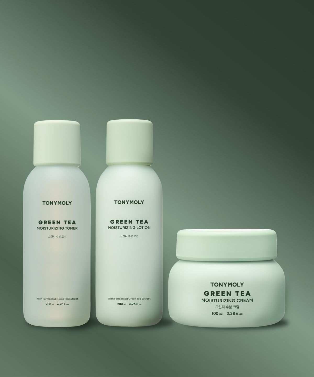 토니모리(TONYMOLY) [그린티 3종 SET] 토너+로션+크림(200ml2 +100ml)