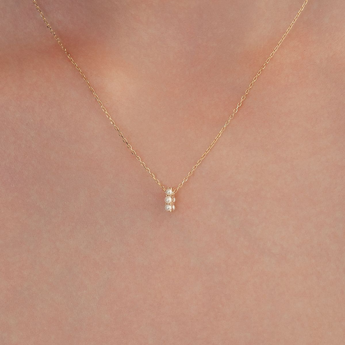 룬느(LUNNE) 14k 하모니 진주 론델 펜던트 S (14K골드) #LFP20