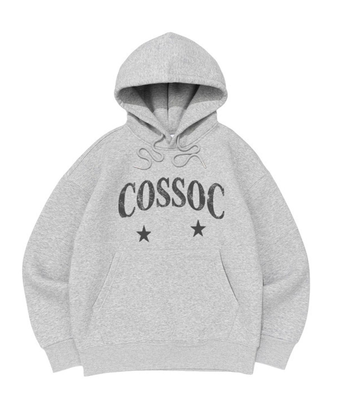 코소(COSO) CC 스타 스타 후드 티셔츠(그레이)