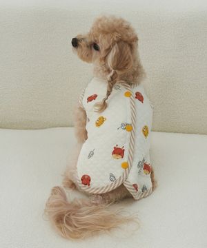 강아지 누빔조끼 애니멀 프렌즈 옐로우