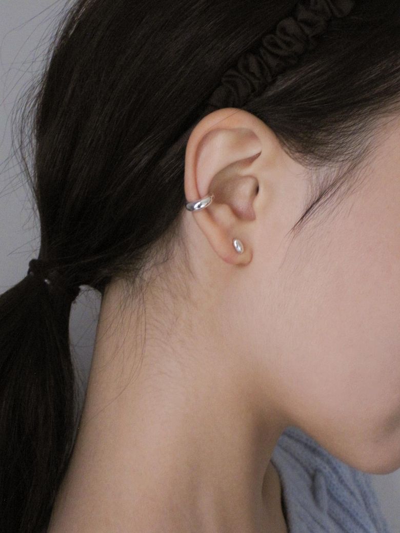 [925 Silver] Fave Bold Earcuff (Silver)