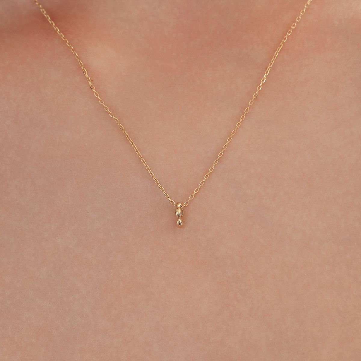 룬느(LUNNE) 14k 페블 론델 펜던트 S (14K골드) #LFP15