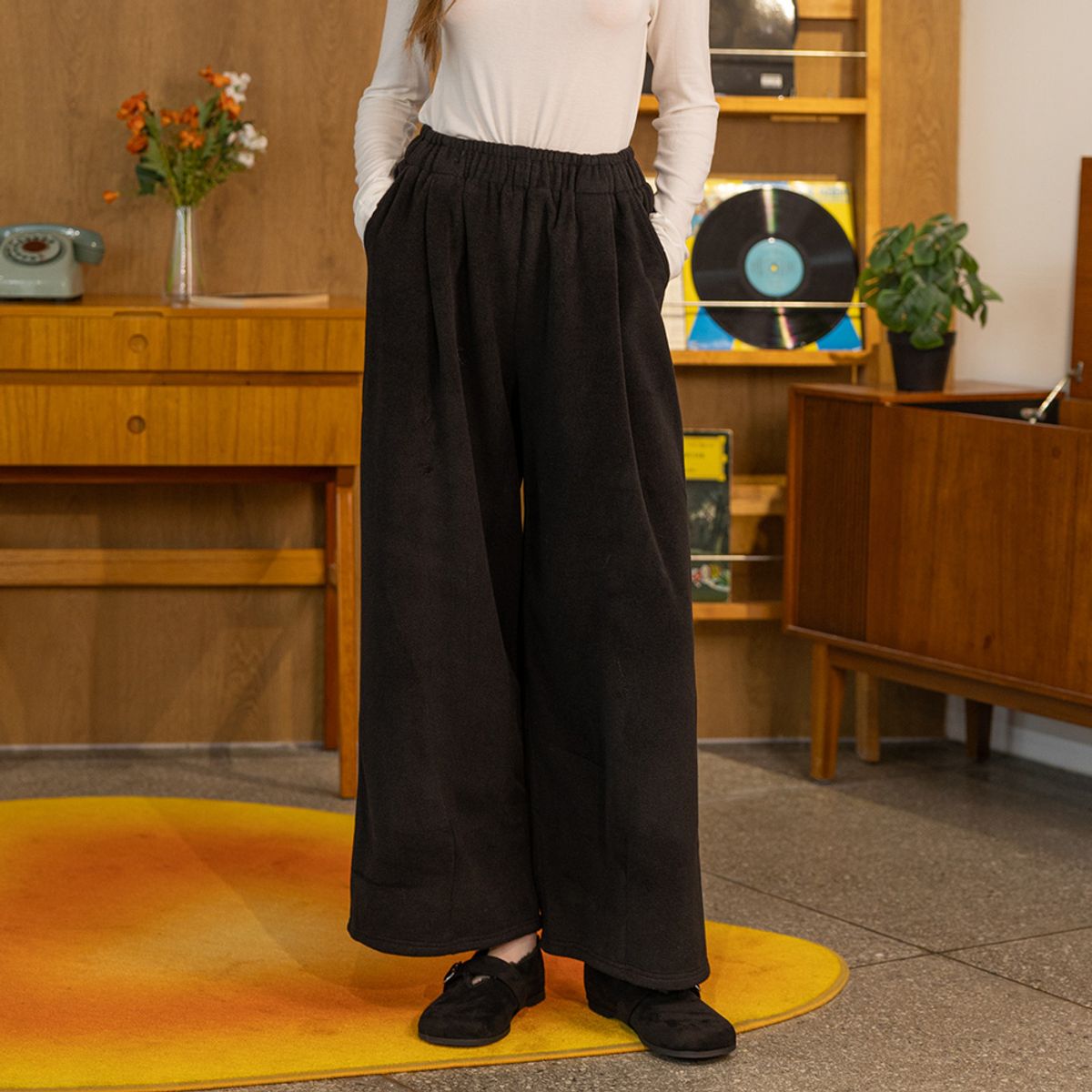 던드롭(DUNDROP) DD_Winter loose casual pants_2color