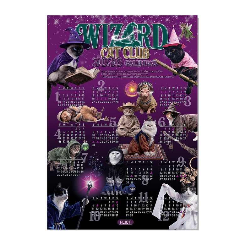 위자드 캣 2026 달력 유광 포스터(A2 Size)