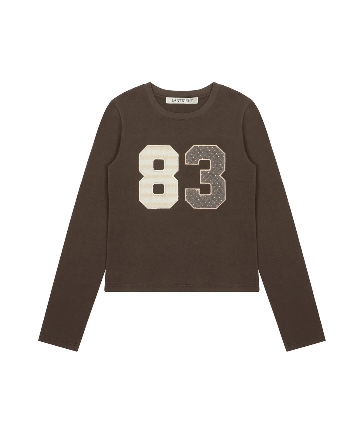 라티젠(LARTIGENT) L20 83 PATCH LONG SLEEVE(BROWN)
