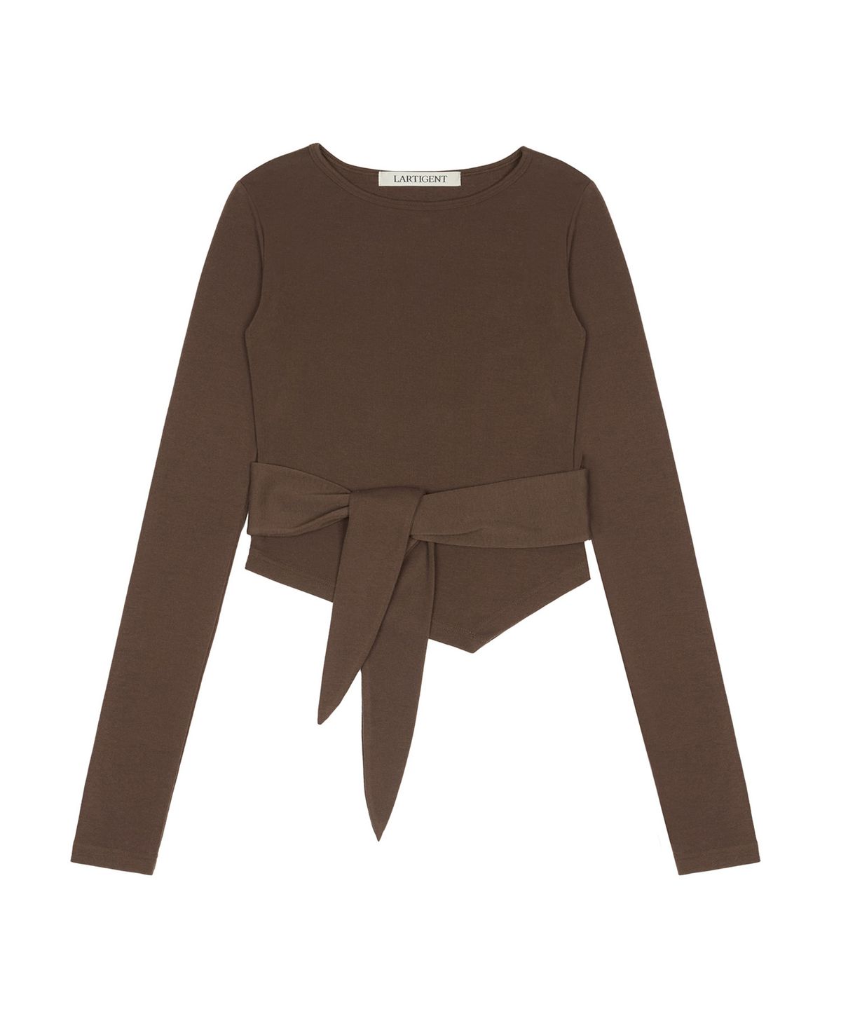 라티젠(LARTIGENT) L20 TIED LONG SLEEVE(BROWN)