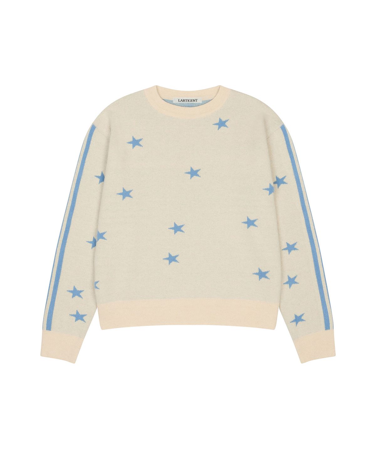 라티젠(LARTIGENT) L20 REVERSE STAR KNIT(CREAM)