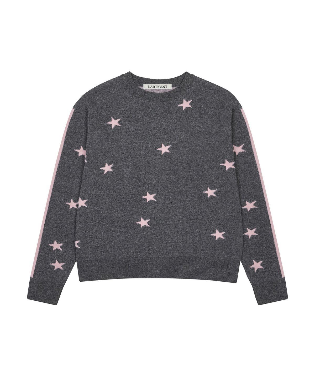 라티젠(LARTIGENT) L20 REVERSE STAR KNIT(CHARCOAL)