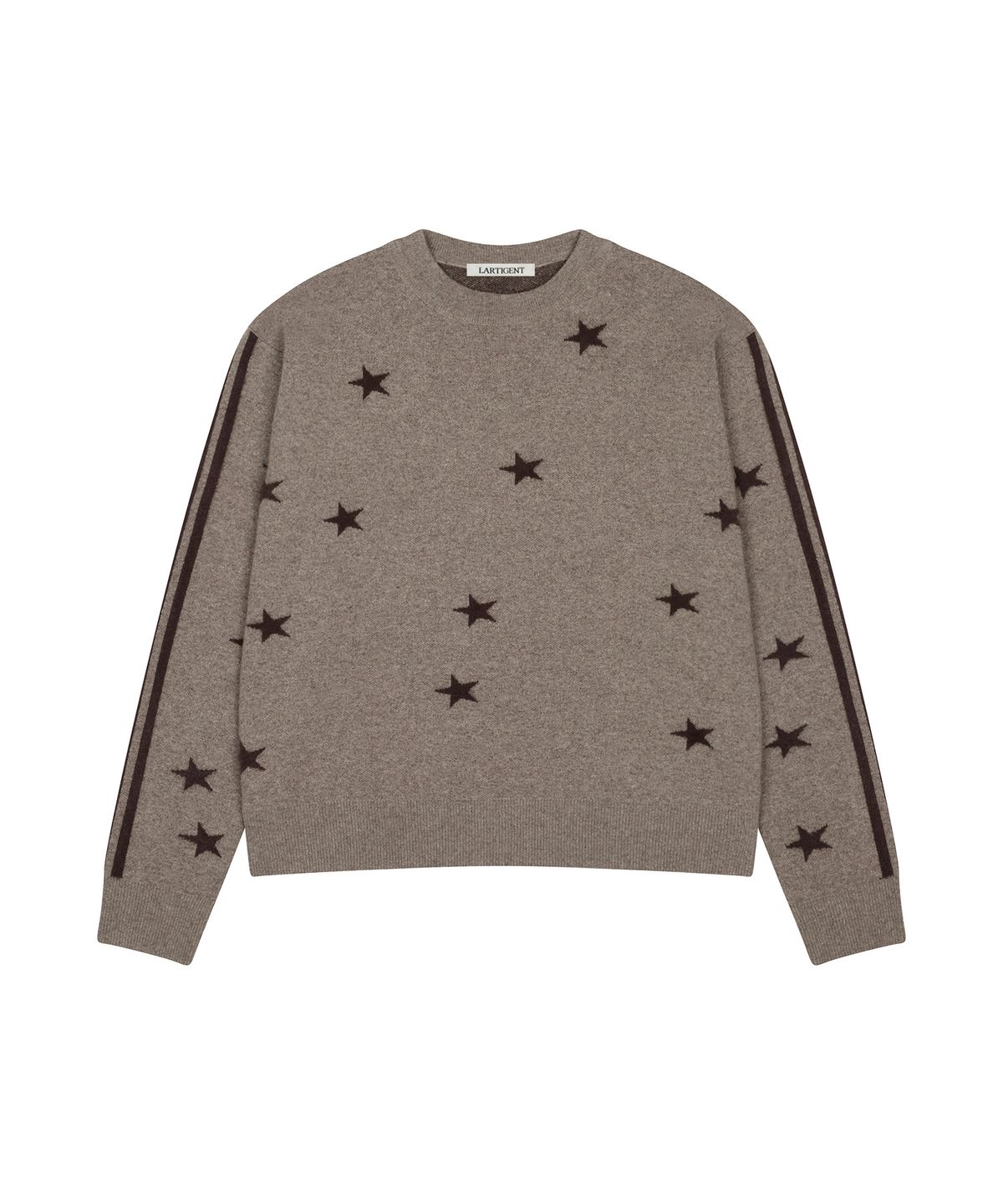 라티젠(LARTIGENT) L20 REVERSE STAR KNIT(BROWN)