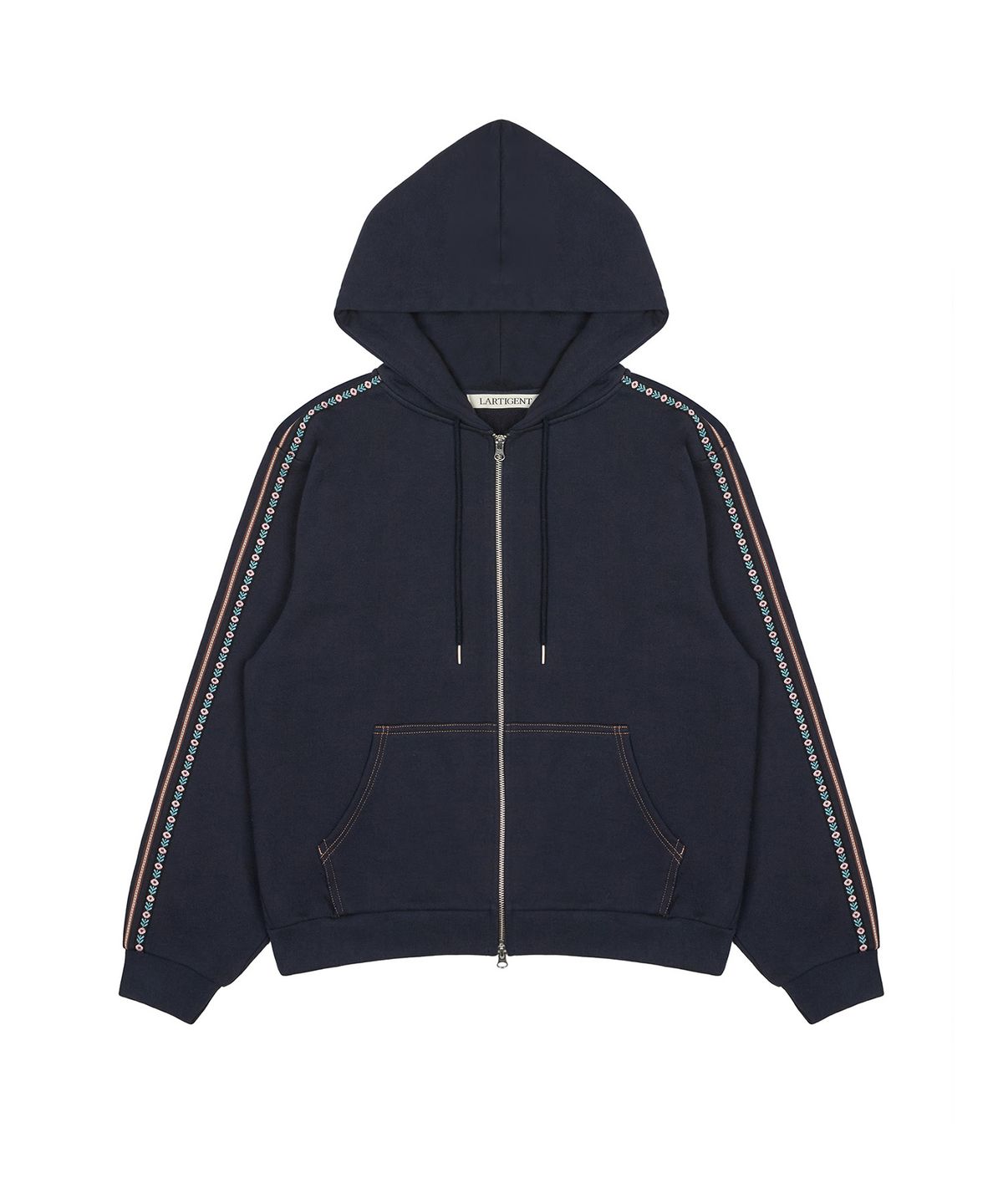 라티젠(LARTIGENT) L20 VINTAGE HOOD ZIP-UP(NAVY)