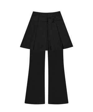 L20 PLEATS SKIRT PANTS(BLACK)